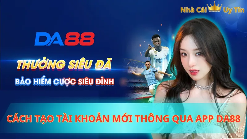 Cách tạo tài khoản mới thông qua app Da88